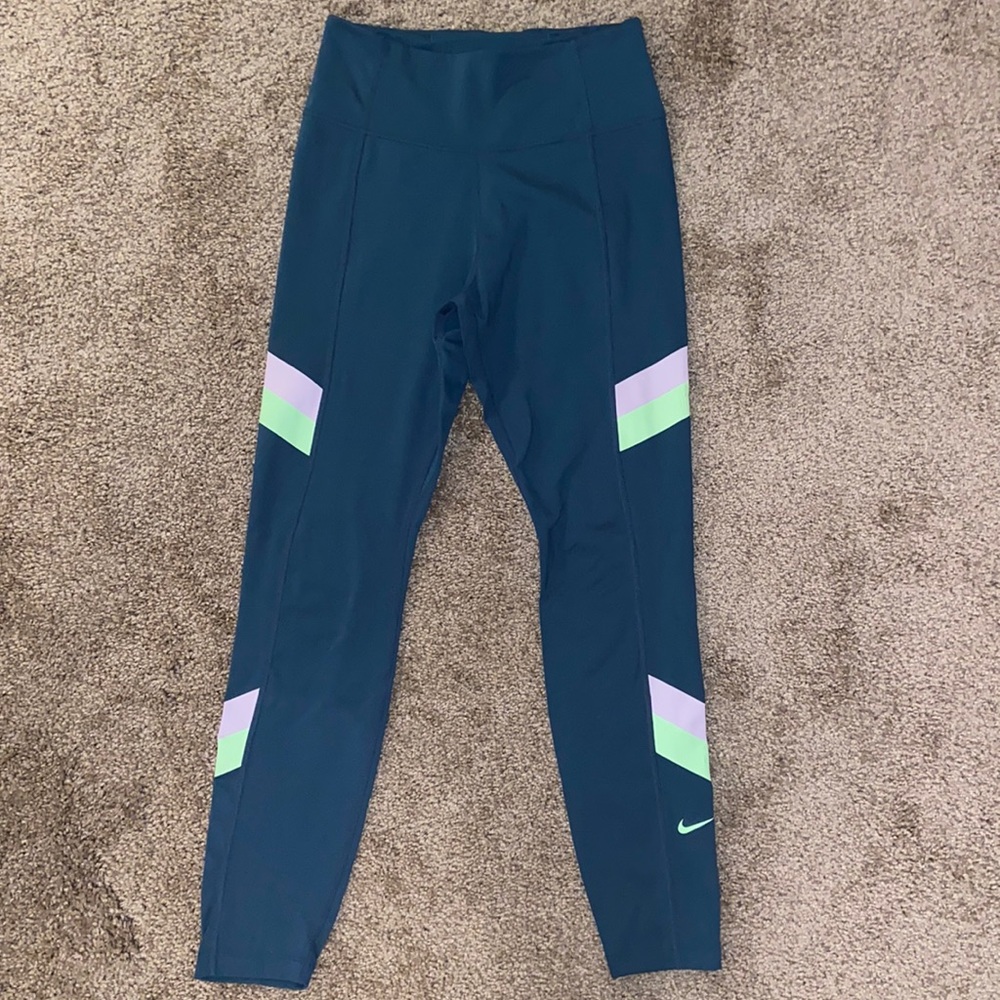 Nike Dri-FIT Green Leggings Small